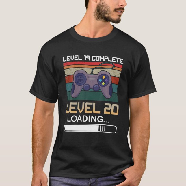Stufe 19 Vollständiger Level 20-Laderegister 20 T-Shirt (Vorderseite)