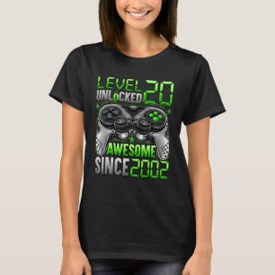 Stufe 20 Phantastisch seit 2002 20. Geburtstag T-Shirt