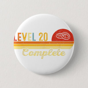 Stufe 20 Vollständige Paare Jahrgang 20. Hochzeit  Button