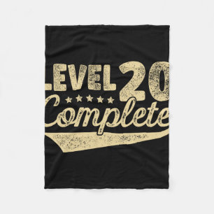 Stufe 20 Vollständiges Vintages 20. Hochzeitstag Fleecedecke