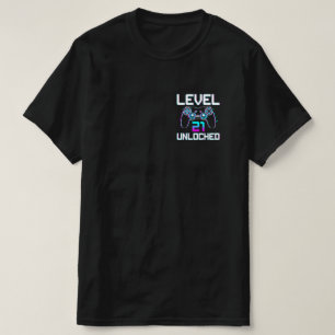 Stufe 21 Ungesperrtes 21. Video Gamer Geburtstagsg T-Shirt