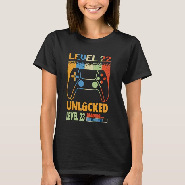Stufe 22 Entsperrte Stufe 23 Laden Phantastisch 22 T-Shirt (Vorderseite)