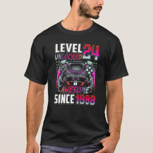 Stufe 24 Phantastisch seit 1998 24. Geburtstag T-Shirt
