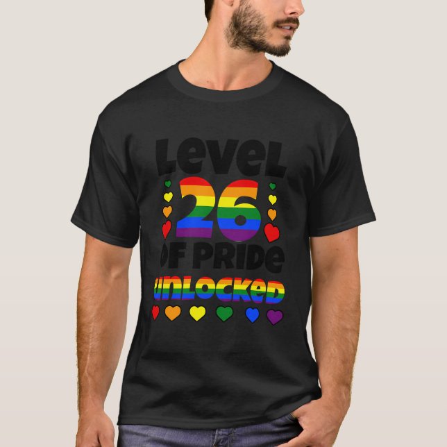 Stufe 26 des unverschlossenen Regenbogenfensters 2 T-Shirt (Vorderseite)