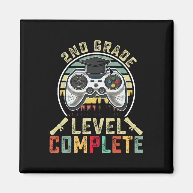 Stufe 2 Abschluss Gamer 2. Stufe Magnet (Vorne)