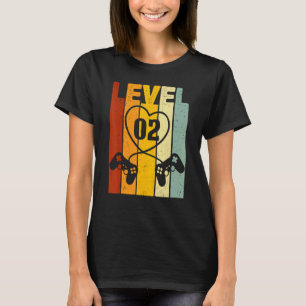 Stufe 2 Beste für Gamer Couple 2. Hochzeitsanker T-Shirt