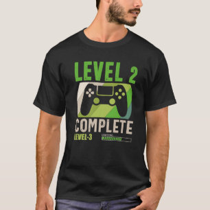 Stufe 2 Vollständige Stufe 3 Ladung 2 Geburtstag T-Shirt
