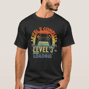 Stufe 2 Vollständiges 2-Jähriges Geschenk 2. Hochz T-Shirt