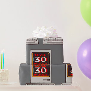 Stufe 30 freigeschaltet geschenkpapier