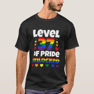 Stufe 37 des unverschlossenen Regenbogenfensters 3 T-Shirt