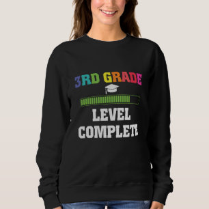 Stufe 3 Abschluss Kinder zurück zum SchulGamer Sweatshirt