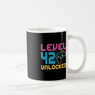 Stufe 42 unverschlossenes Gaming Geburtstag Kaffeetasse