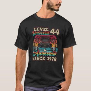 Stufe 44 Phantastisch seit 1978 44. Geburtstag T-Shirt