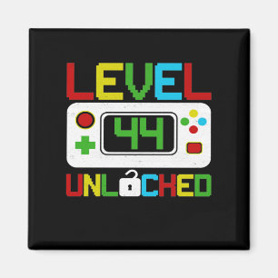 Stufe 44 Unverriegeltes Videospiel 10. Geburtstags Magnet