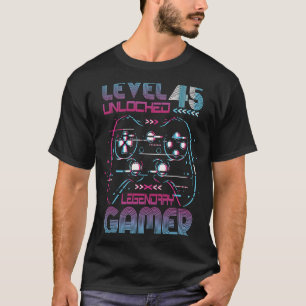 Stufe 45 GeburtstagsGamer Vintag 1978 Mann T-Shirt