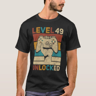 Stufe 49 Unverschlossener 49. Geburtstag 49 Jahre T-Shirt