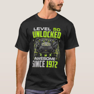Stufe 50 Phantastisch seit 1972 50. Geburtstag T-Shirt
