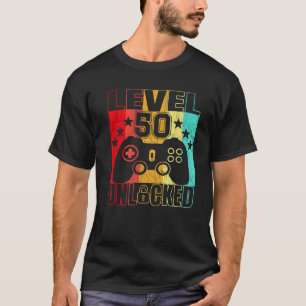 Stufe 50 Unverschlossene 50-Jährige Männer 50. 50  T-Shirt