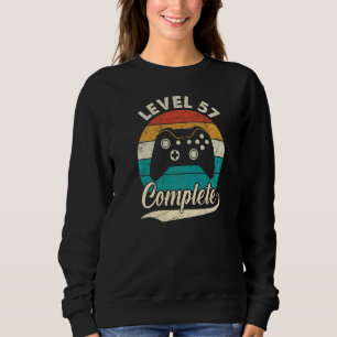 Stufe 57 Vollständiges 57. Hochzeitstag für ihn Sweatshirt