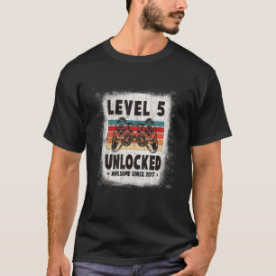Stufe 5 Phantastisch seit 2017 Retro Birthday T-Shirt