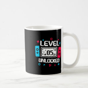 Stufe 5 Unverriegelter Gamer - 5. Geburtstagsgesch Kaffeetasse
