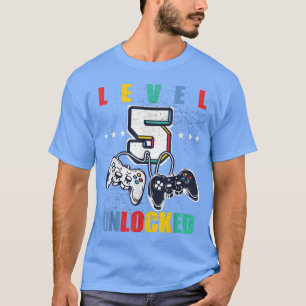 Stufe 5 Unverriegeltes lustiges Videospiel 5. Gebu T-Shirt