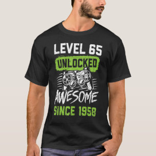 Stufe 65 Phantastisch seit 1958 Videospiel Bi T-Shirt