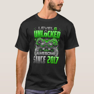 Stufe 6 freigeschaltet Großartig seit 2017 6. Gebu T-Shirt