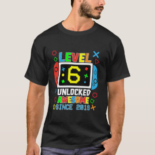 Stufe 6 Phantastisch seit 2019 Videospiel 6. T-Shirt