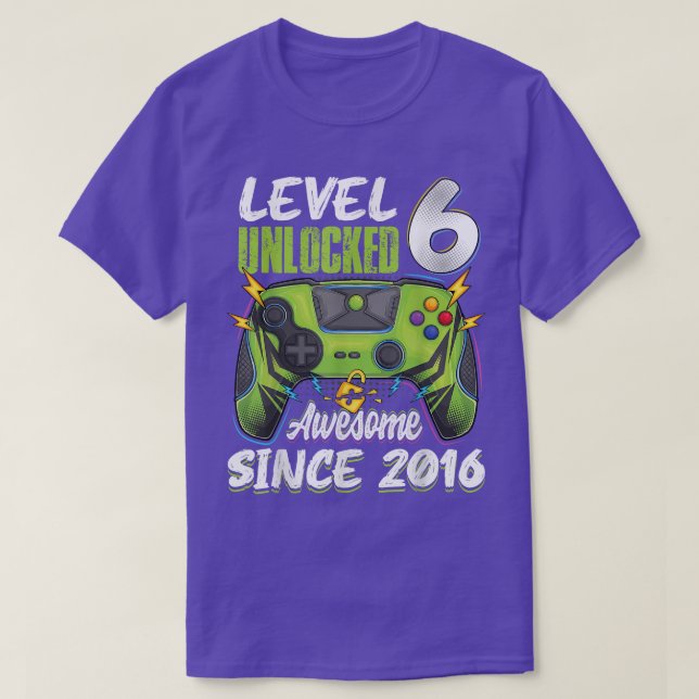 Stufe 6 Unverschlossene phantastische Jungen 2016 T-Shirt (Design vorne)