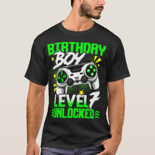 Stufe 7 Unverriegeltes lustiges Videospiel Spieler T-Shirt