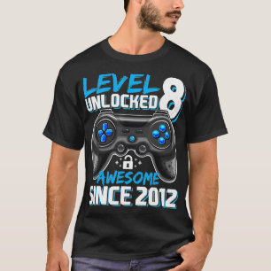 Stufe 8 Phantastisch seit 2012 Videospiel 8. T-Shirt