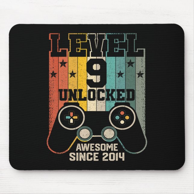 Stufe 9 Unverriegeltes Phantastisches 2014-Boy-Vid Mousepad (Vorne)