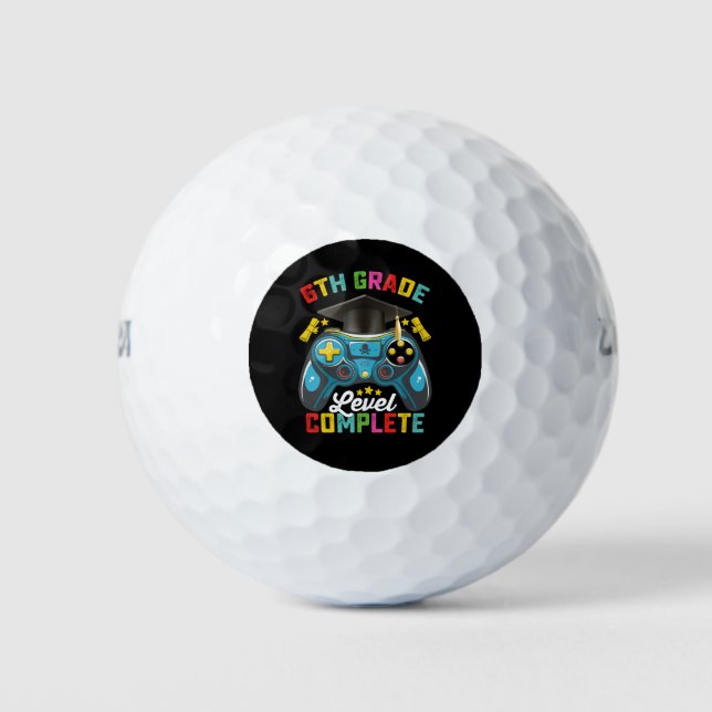 Stufe Abschluss Gaming Gamer Golfball (Vorderseite)