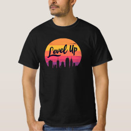 STUFE AUF SKYLINE RETRO SUNSET T-Shirt