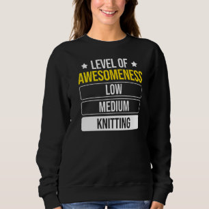 Stufe der Wahnsinn-Knitterung Sweatshirt