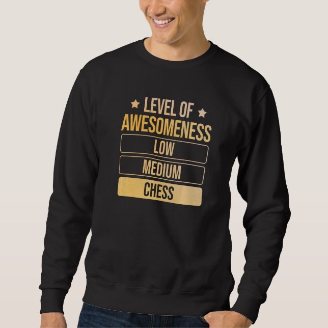 Stufe des Wahnsinn-Schachs Sweatshirt (Vorderseite)