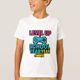 Stufe höher Schuljahr Gamer Bus Zurück zur Schule T-Shirt