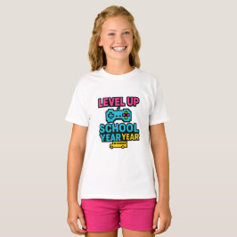 Stufe höher Schuljahr Gamer Bus Zurück zur Schule T-Shirt