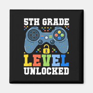 Stufe Ungesperrter Gamer erster Schultag Magnet