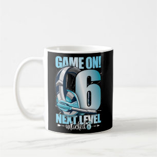 Stufe Unverschlossen 6. Geburtstag 6 Jahre Junge M Kaffeetasse