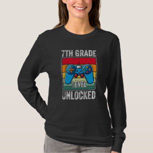 Stufe Unverschlossene Kinder zurück zum SchulGamer T-Shirt
