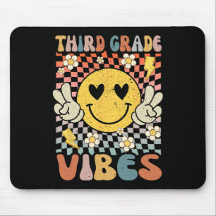 Stufe VIII Stufe 3 Retro Lehrer 1. Tag der Ausbild Mousepad