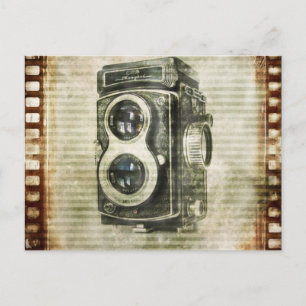 Stufenfotografie Vintage Kamera Postkarte