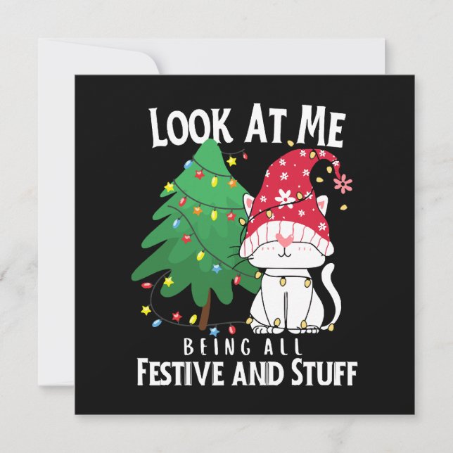 Stuff Funny Christmas Cat (Vorderseite)
