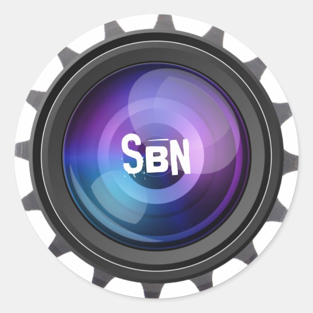 StuffByNick runde Logo-Farbe Runder Aufkleber (Vorderseite)