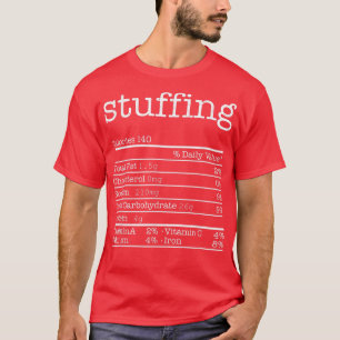 Stuffing Nutrition Facts Funny Erntedank Christ T-Shirt