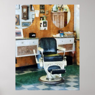 Stuhl des Friseursalon-einer Poster