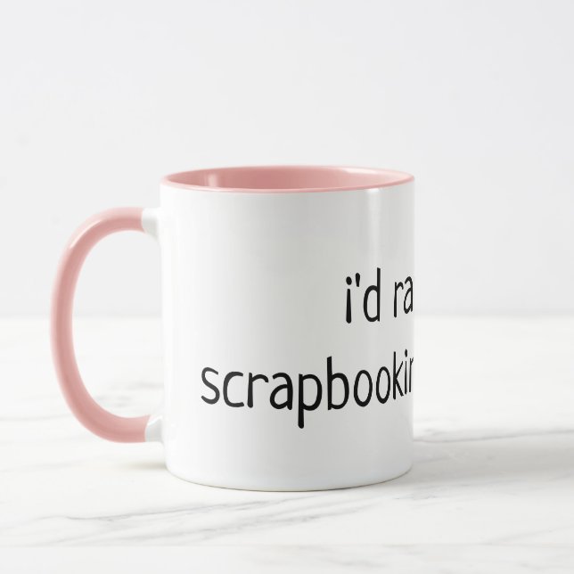STUHL-GRUPPE, die mit Cassie scrapbooking ist Tasse (Links)