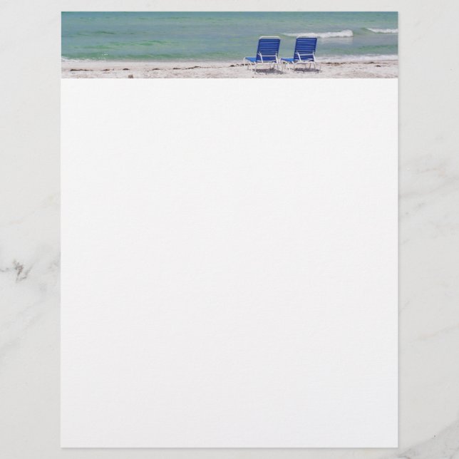 Stühle am Strand Letterhead (Vorderseite)